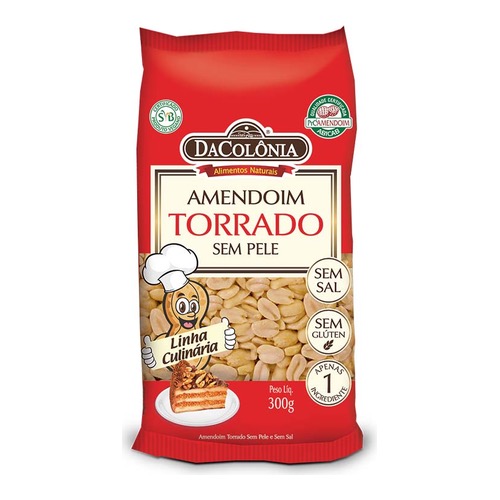 AMENDOIM S/PELE DA COLÔNIA 500GR