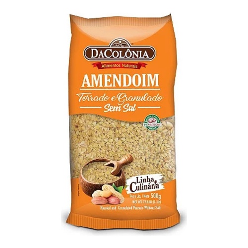 AMENDOIM GRANULADO DA COLÔNIA 500GR