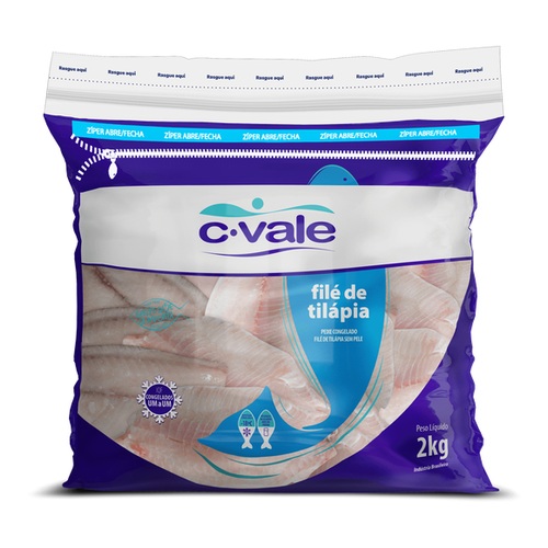 TIRAS DE FILE DE TILÁPIA C.VALE 2KG