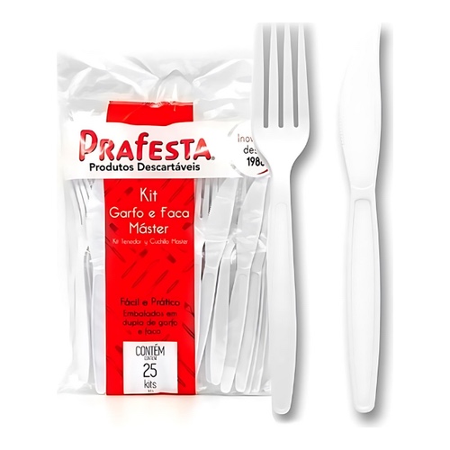 KIT GARFO E FACA MASTER PRAFESTA C/25