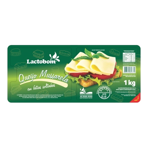 QUEIJO MUSSARELA LACTOBOM KG