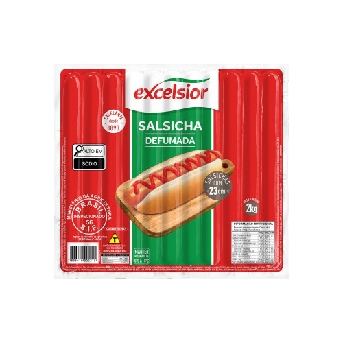 SALSICHA EXCELSIOR 23CM 2KG