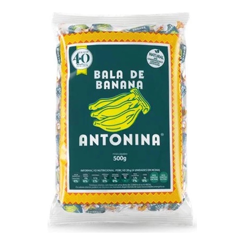 BALA DE BANANA ANTONINA 500GR