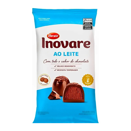 COBERTURA GOTAS SABOR AO LEITE INOVARE HARALD 1,010KG