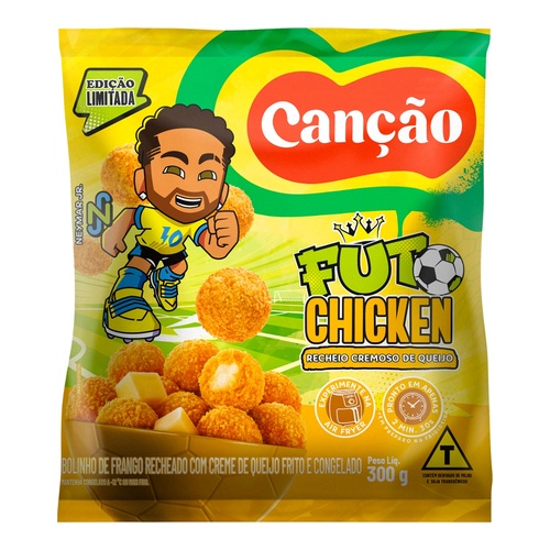 BOLINHO DE FRANGO CHICKEN C/RECHEIO CREMOSO DE QUEIJO 300GR