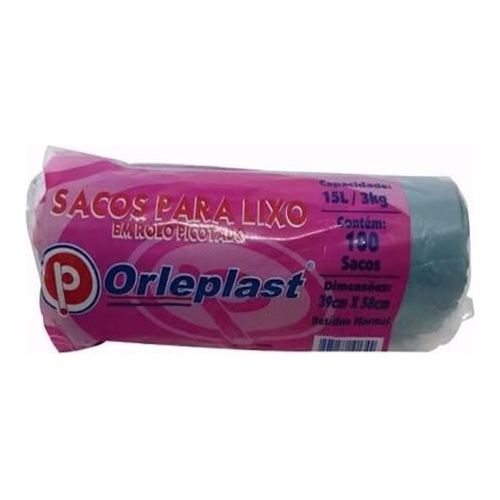 SACO LIXO ORLEPLAST 15L