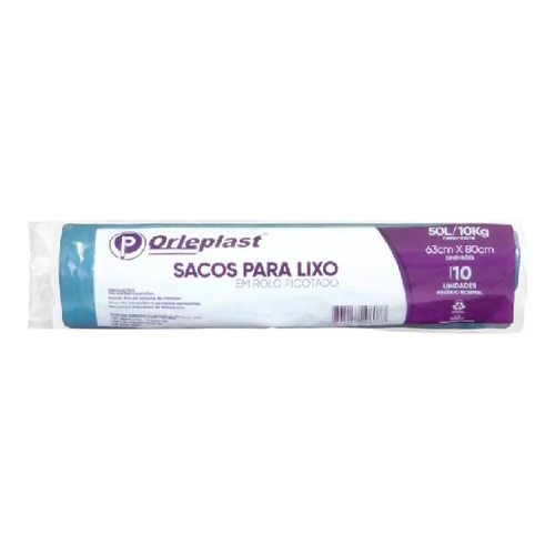 SACO LIXO ORLEPLAST 50L C/25