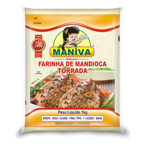 FARINHA DE MANDIOCA TORRADA MANIVA 1KG