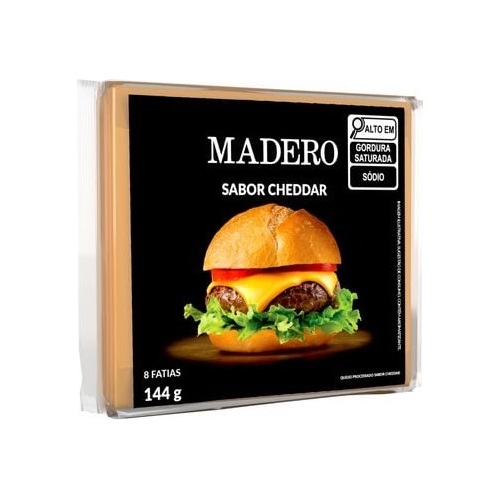 QUEIJO PROCESSADO CHEDDAR MADERO 144GR