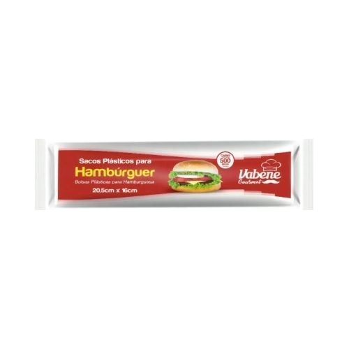 SACO P/HAMBURGUER 20,5CMX16CM C/500 VABENE