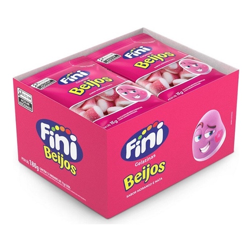 BEIJOS DE MORANGO FINI 180GR