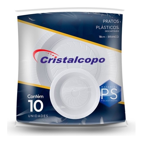 PRATO CRISTALCOPO C/10 N18 FUNDO