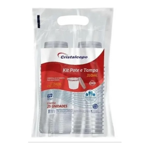 KIT POTES CRISTALCOPO 350ML C/25