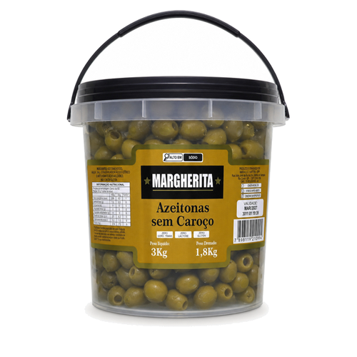 AZEITONA VERDE S/C BALDE MARGHERITA 1,8KG