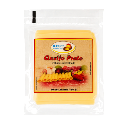 QUEIJO PRATO FATIADO DI CASTRO 150GR