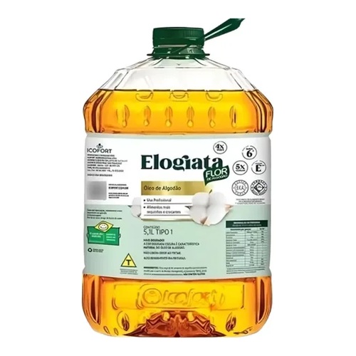OLEO DE ALGODAO ELOGIATA FLOR 5,1L