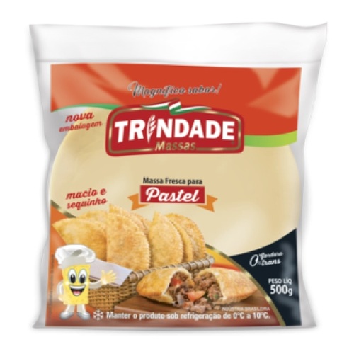 MASSA P/PASTEL DISCO TRINDADE 500G