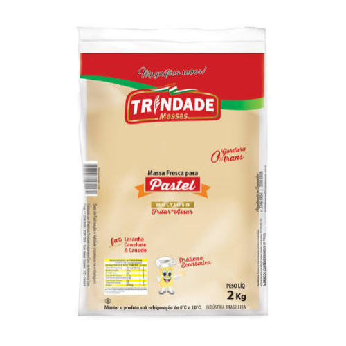 MASSA P/PASTEL QUADRADA TRINDADE