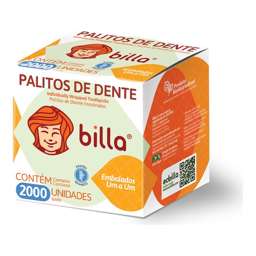 PALITO DENTAL EMBALADO BILLA C/2000