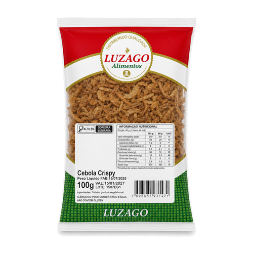 CEBOLA CRISPY LUZAGO 100GR