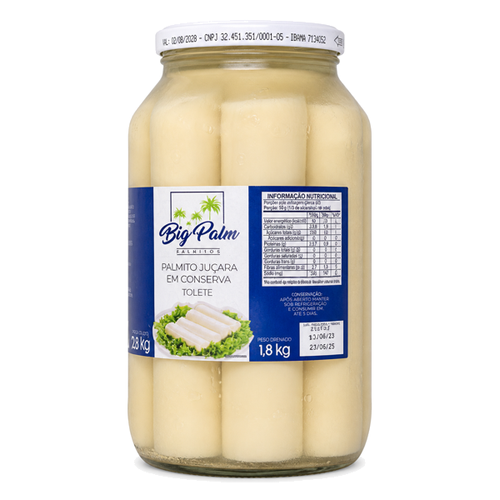 PALMITO TOLETEJUÇARA BIG PALM 1,8KG