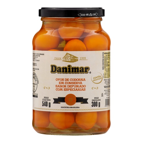 OVOS DE CODORNA DEFUMADO DANIMAR 300GR