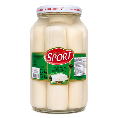 PALMITO TOLETE JUÇARA SPORT 1,8KG