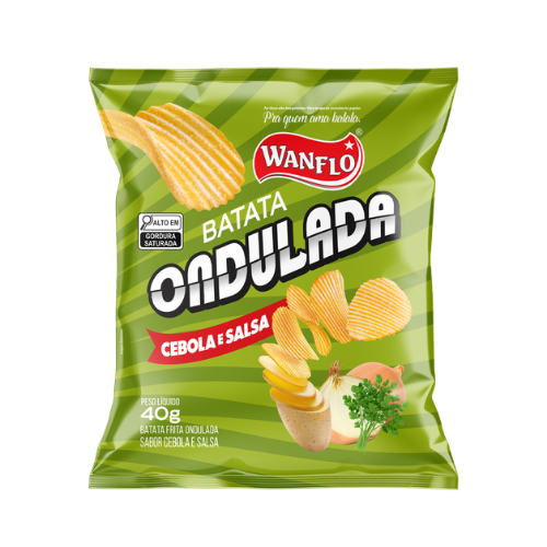 Batata Wanflo Ondulada Cebola e Salsa