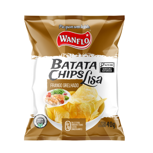 Batata Chips Wanflo Frango Grelhado