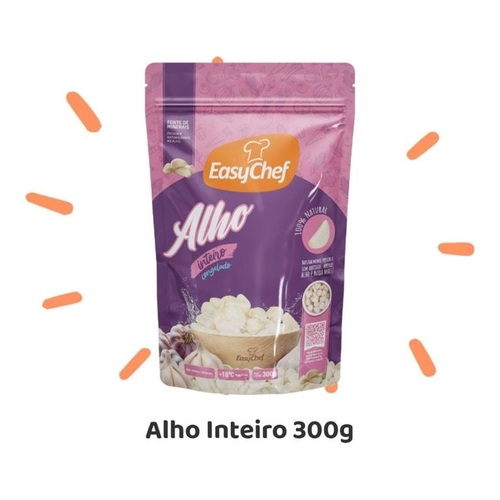ALHO CONGELADO INTEIRO EASYCHEF 300GR