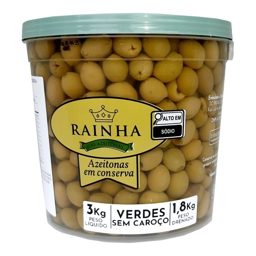 AZEITONA VERDE S/C RAINHA 1,8 KG