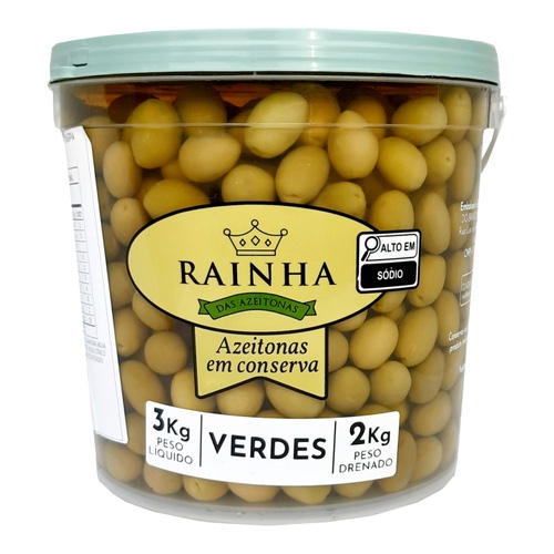 AZEITONA VERDE C/CAROÇO RAINHA 2KG