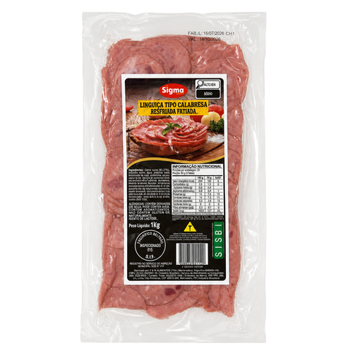 CALABRESA FATIADA SIGMA 1KG